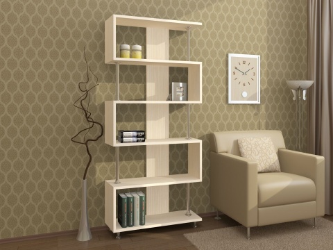 Стеллаж Зиг Заг/Разные Цвета