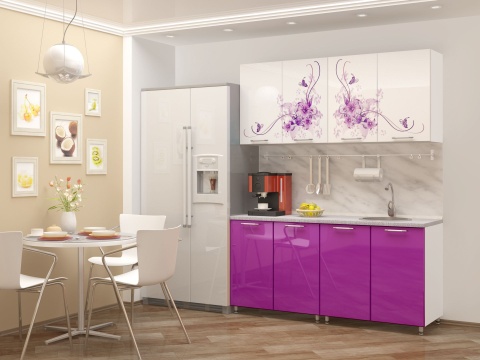 Кухонный Гарнитур Вдохновение Фотопечать МДФ 1,6 м.