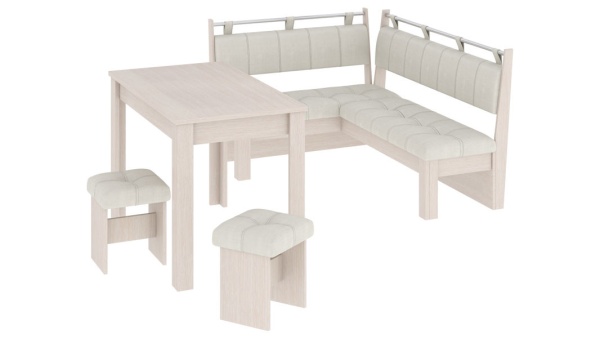 Кухонный уголок «Омега» Белфорт/Лен Бежевый