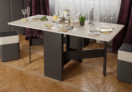 Стол-книжка Т2 венге цаво / дуб белфорт