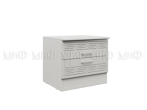 Тумба Прикроватная Афродита-1 МДФ- 2 шт (Ш-400 x В-466 x Г-430 мм) Белый Глянец