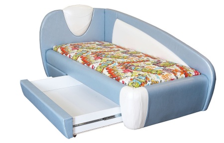 Тахта Угловая Лейла с Ящиком для Хранения и Матрасом/Разные Цвета 900 х 2000 мм