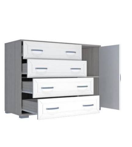 Комод МДФ №4 Венге/Клен Светлый (Ш-1100 × В-810 × Г-445)